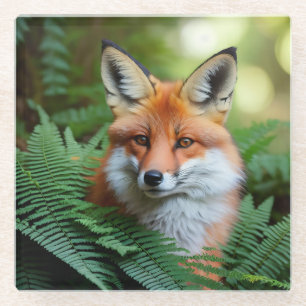 Sly The Orange Fox, Glass Coaster
