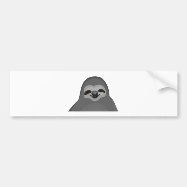 Sly The Sloth Bumper Sticker (Front)