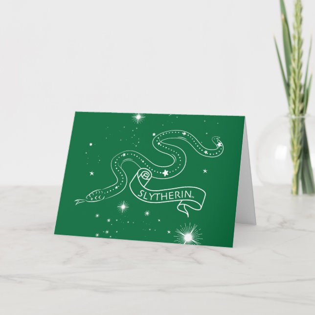 SLYTHERIN™ Constellation Graphic Holiday Card (Front)