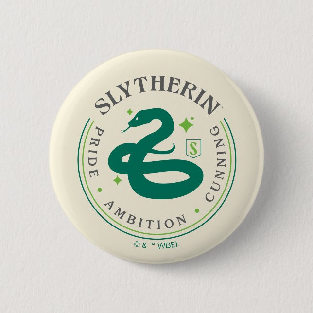 SLYTHERIN™ Green Snake House Pride Badge (Front)
