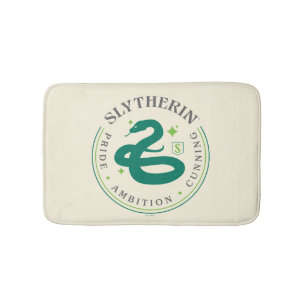 SLYTHERIN™ Green Snake House Pride Badge Bath Mat