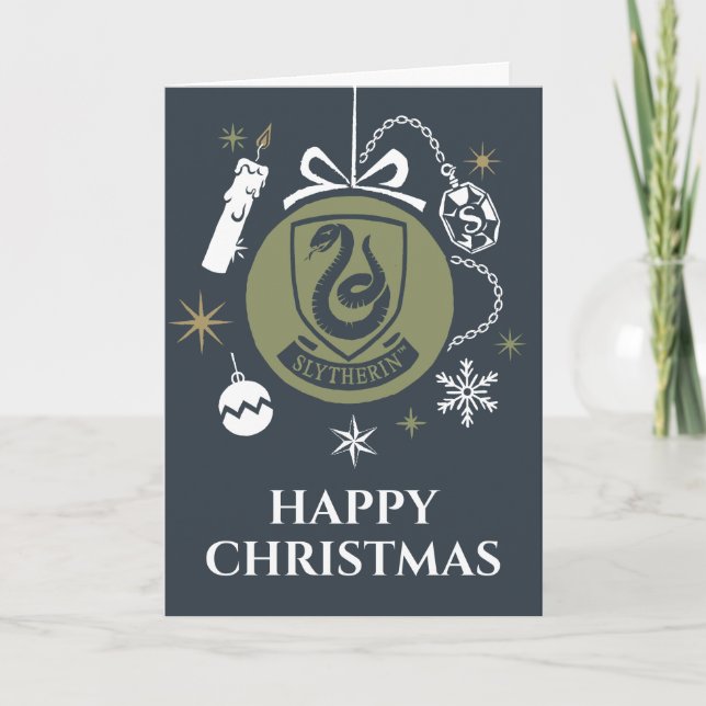 SLYTHERIN™ Holiday Bauble Graphic Card (Front)