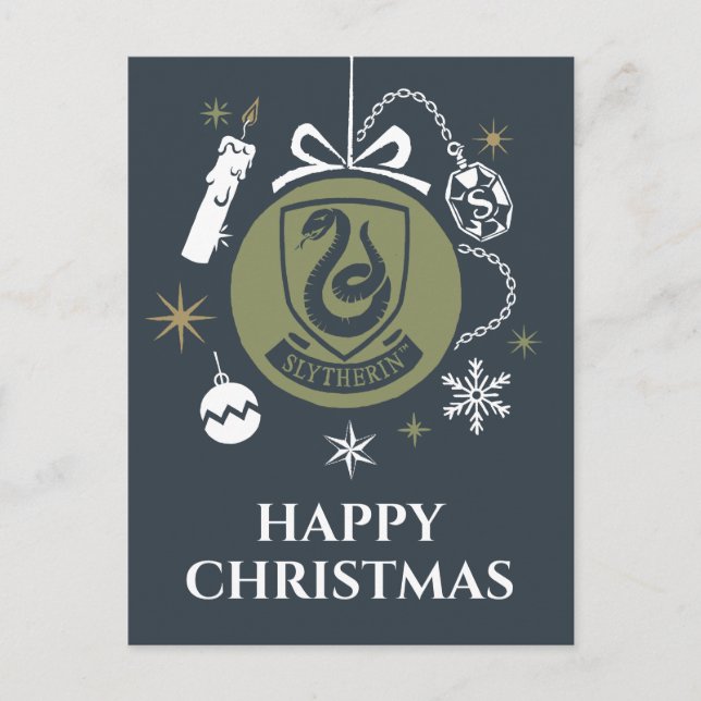 SLYTHERIN™ Holiday Bauble Graphic Postcard (Front)