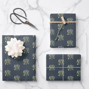 SLYTHERIN™ Holiday Bauble Graphic Wrapping Paper Sheet