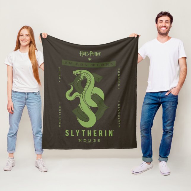 SLYTHERIN™ House By Any Means Fleece Blanket (In Situ)