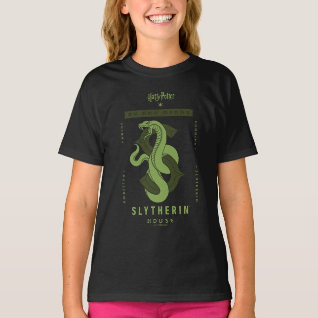 SLYTHERIN™ House By Any Means T-Shirt (Front)