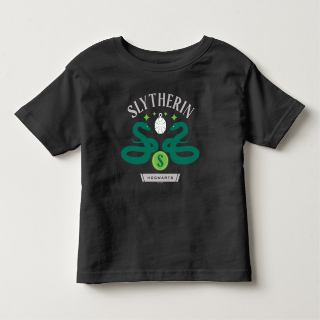 SLYTHERIN™ House Double Snake Locket Graphic Toddler T-Shirt (Front)