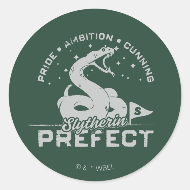 SLYTHERIN™ Prefect Badge Classic Round Sticker (Front)