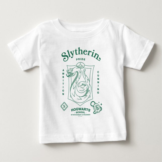 SLYTHERIN™ Pride Ambition Cunning Crest Baby T-Shirt (Front)