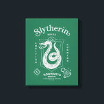 SLYTHERIN™ Pride Ambition Cunning Crest Canvas Print<br><div class="desc">Show your house pride with this bold Slytherin™ crest design, honoring the ambition and cunning that define this iconic Hogwarts™ house. Featuring the striking serpent coiled within a classic shield, the artwork highlights Slytherin’s core traits — Ambition, Pride, and Cunning — in a clean, vintage-inspired layout. Rendered in signature house...</div>