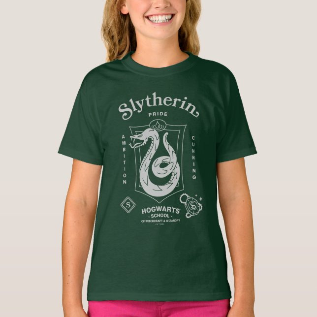 SLYTHERIN™ Pride Ambition Cunning Crest T-Shirt (Front)