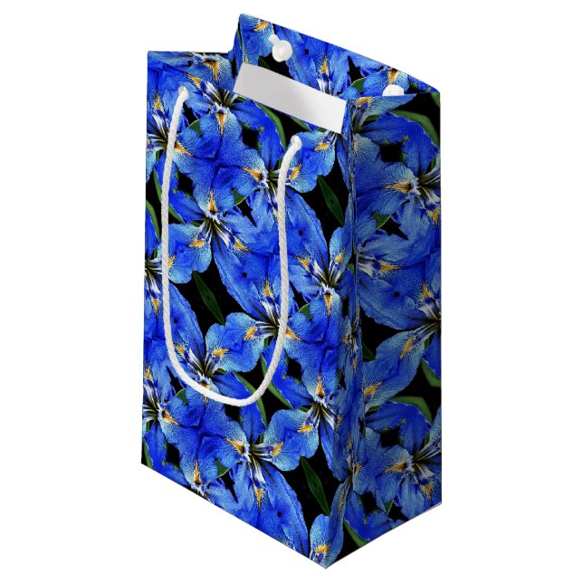 Sm Gift Bag Blue Iris (Front Angled)