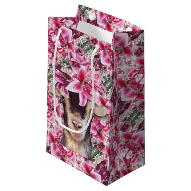 Sm Gift Bag Lilly the Goat (Front Angled)