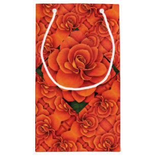Sm Gift Bag Orange Begonia