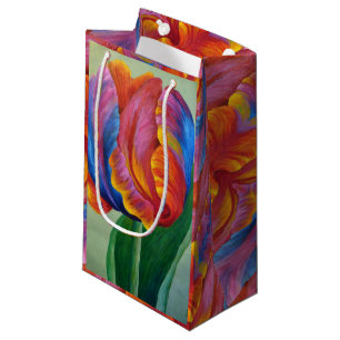 Sm Gift Bag Rainbow Tulip #1