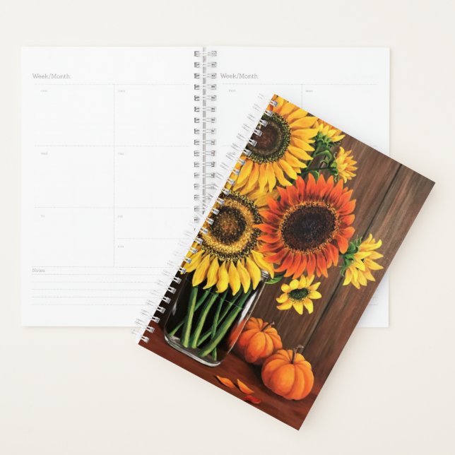 Sm Planner -  Sunflowers/Pumpkins (Display)