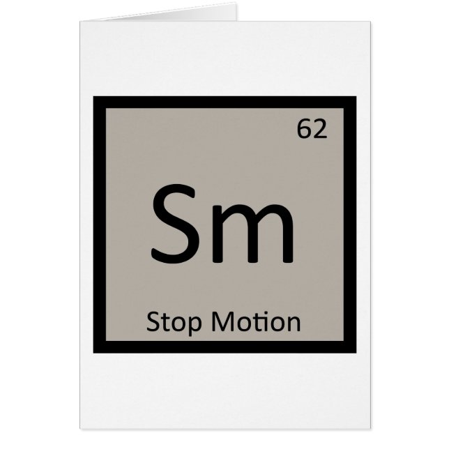 Sm - Stop Motion Animation Chemistry Symbol (Front)