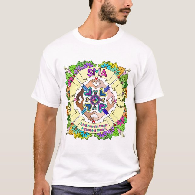 SMA Awareness Month Mandala  T-Shirt (Front)