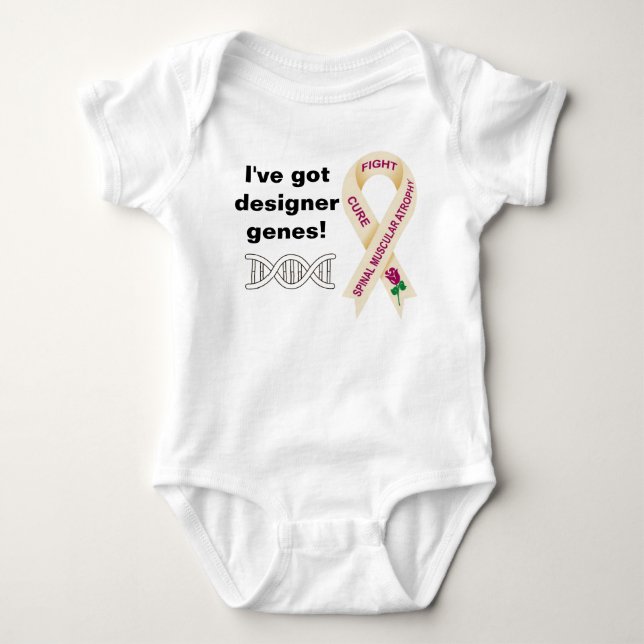 SMA I've got designer genes oonsie Baby Bodysuit (Front)