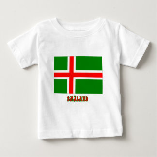 Småland flag with name (unofficial) baby T-Shirt