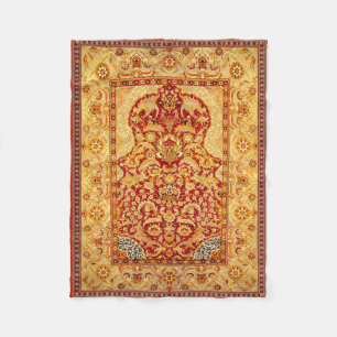 Small 1-Person Washable Muslim Prayer Rug 30"x40" Fleece Blanket