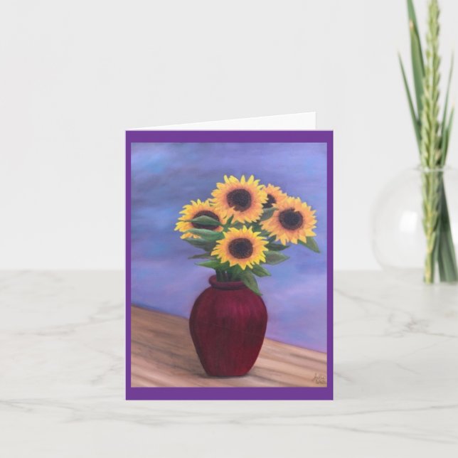 Small, 4" x 5.6" Folded Greeting Card (Front)