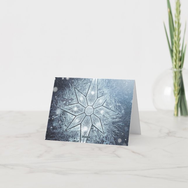 Small, 4" x 5.6" Folded Holiday Card (Back)