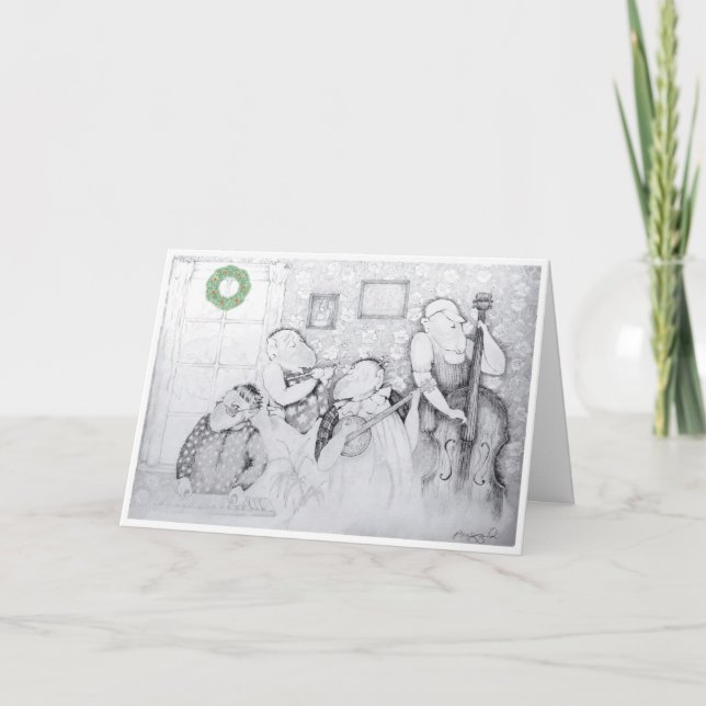 Small, 4" x 5.6" Folded Thank You Card (Front)