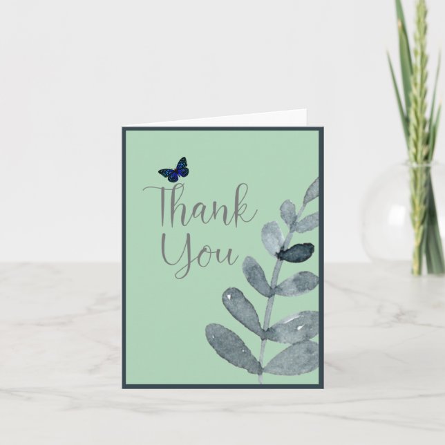 Small, 4" x 5.6" Folded Thank You Card (Front)