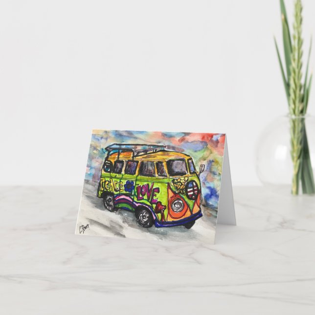 Small, 4" x 5.6" Folded Thank You Card (Front)