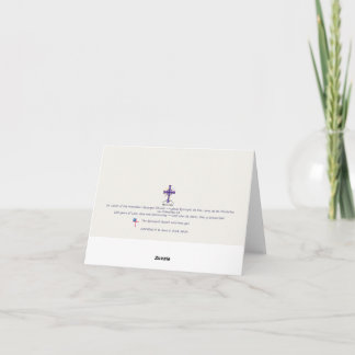 Small, 4" x 5.6" Folded Thank You Card St Luke's