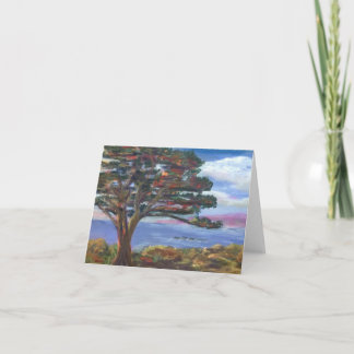 Small, 4" x 5.6" Note Card, Monterey Cypress Note Card