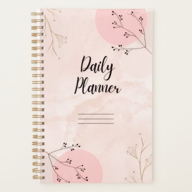 Small (5.5" x 8.5") planner (Front)