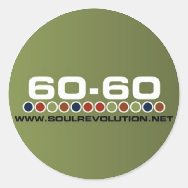 Small 60-60 Sticker (Front)
