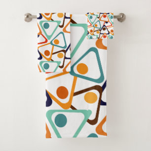 Small 70s Triangles Bath Towel Set