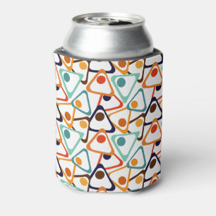Small 70s Triangles  Can Cooler