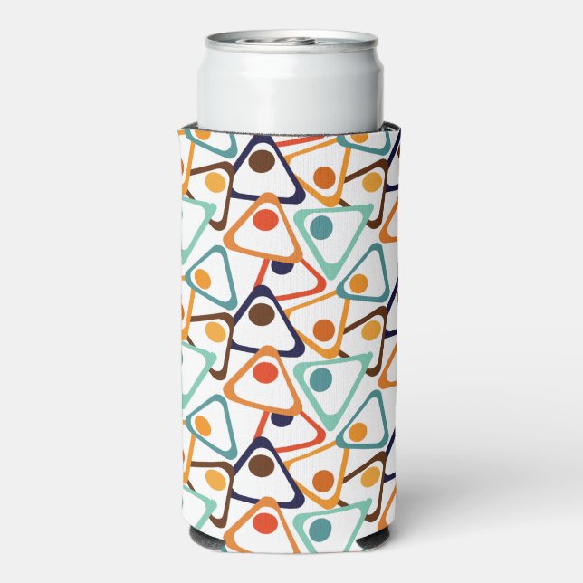 Small 70s Triangles  Seltzer Can Cooler (Seltzer Back)
