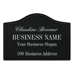 Small Acrylic Name Plate Crafter Artist Business Door Sign