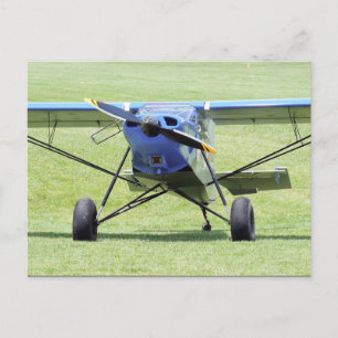 Small Aeroplane Parked On The Grass Postcard