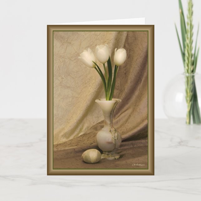 Small alabaster vase card (Front)