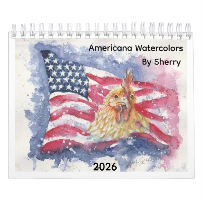 Small Americana Calendar By Sherry Jarvis (Cover)