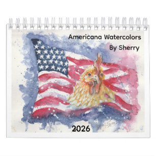 Small Americana Calendar By Sherry Jarvis
