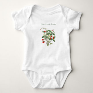 Small and Sweet Wild Strawberry Baby One-Piece Bodysuit