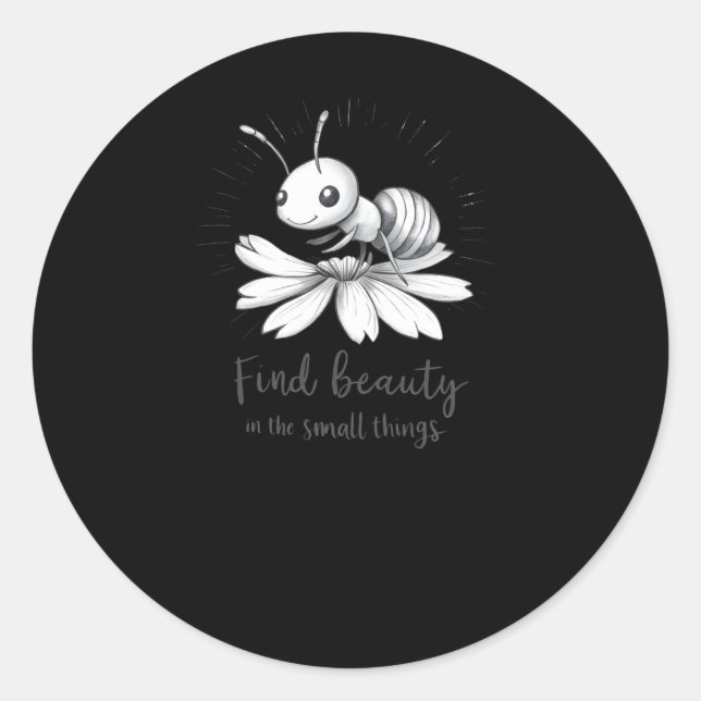 Small Ant Wonders - Motivational Ant Sticker  (Front)