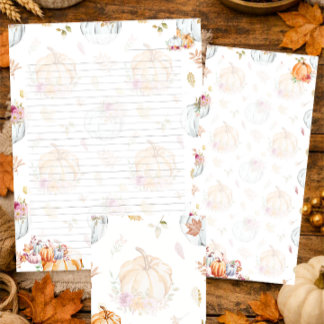 Small Autumn Paper for Notes & Lists