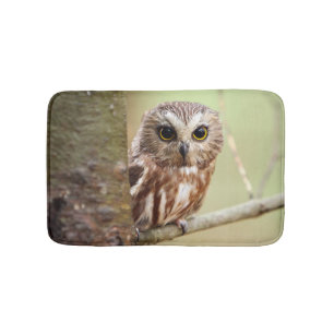 Small Baby Owl Ontarios Bath Mat