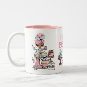 Small bakery business, cupcakes mug, Two-Tone cof Coffee Mug