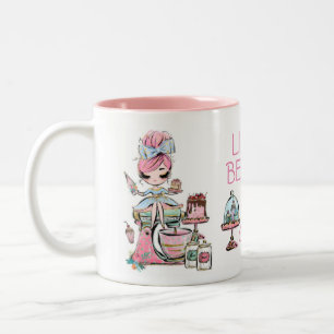 Small bakery business, cupcakes mug, Two-Tone cof Coffee Mug