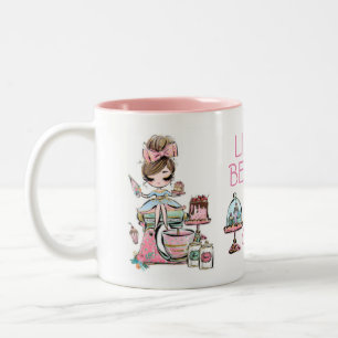 Small bakery business, cupcakes mug, Two-Tone cof Coffee Mug