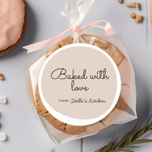 Small Bakery Business Made with love Sticker
